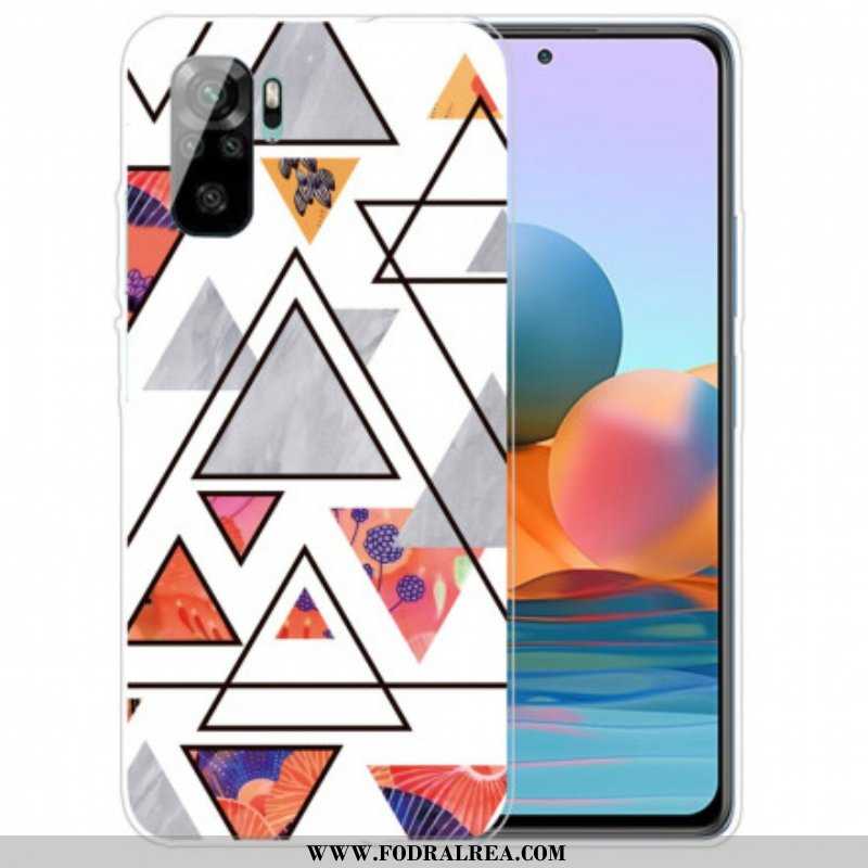 Skal Xiaomi Redmi Note 10 / 10S Marmor Trianglar