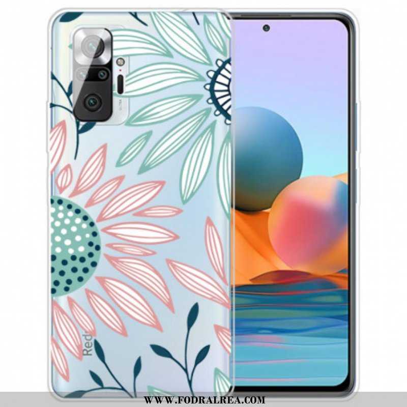 Skal Xiaomi Redmi Note 10 Pro Transparent En Blomma