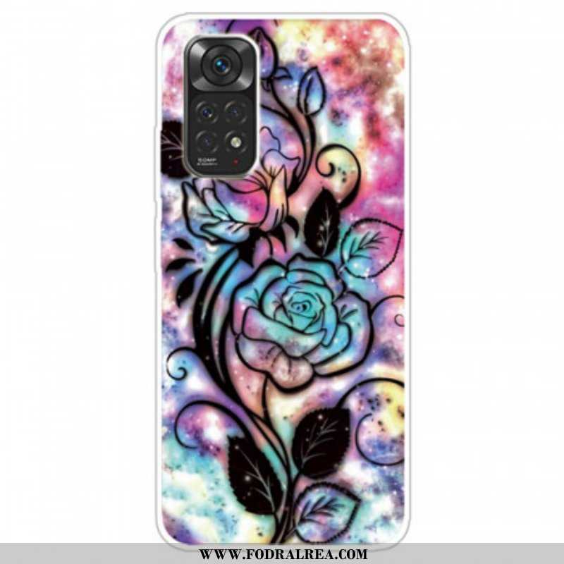 Skal Xiaomi Redmi Note 11 / 11S Blomsterdesign