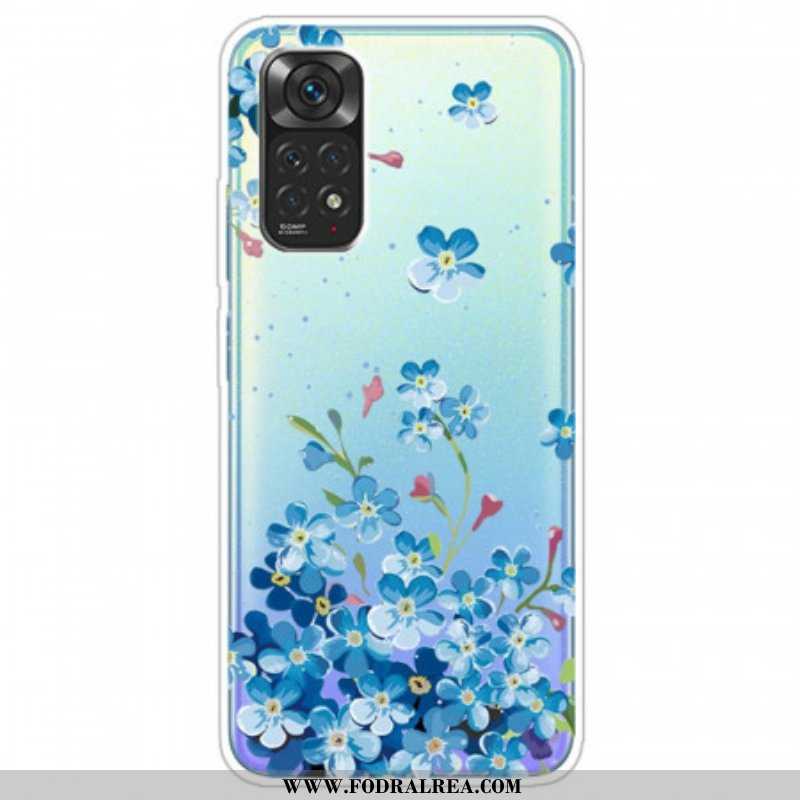 Skal Xiaomi Redmi Note 11 Pro / 11 Pro 5G Bukett Blå Blommor