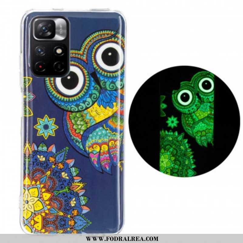 Skal Xiaomi Redmi Note 11 Pro Plus 5G Fluorescerande Uggla Mandala