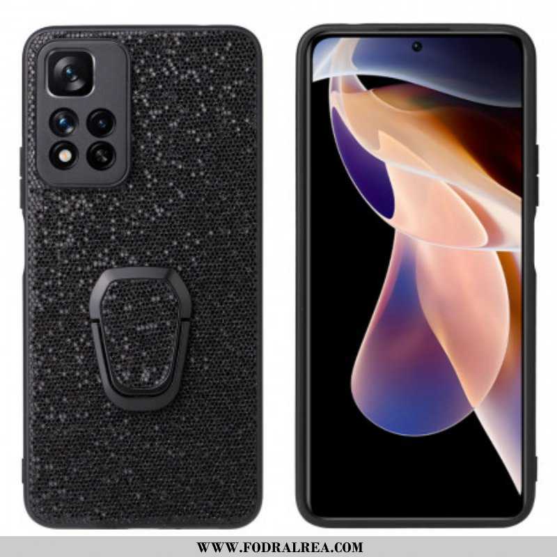 Skal Xiaomi Redmi Note 11 Pro Plus 5G Glitter Ring-bracket