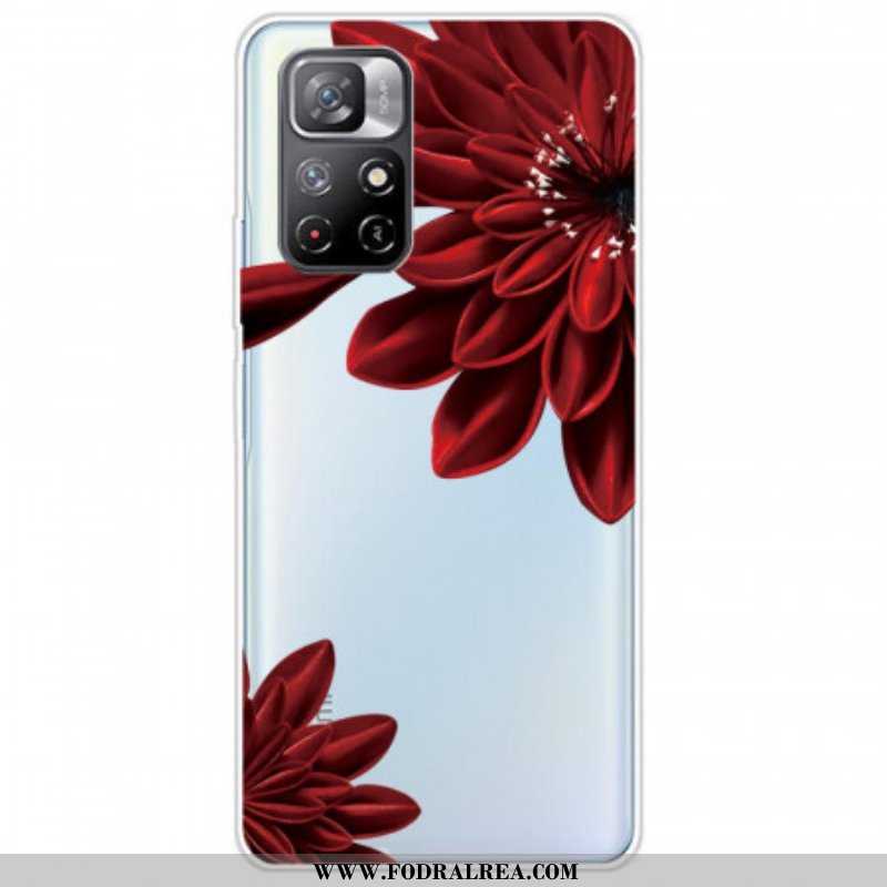 Skal Xiaomi Redmi Note 11 Pro Plus 5G Röda Blommor