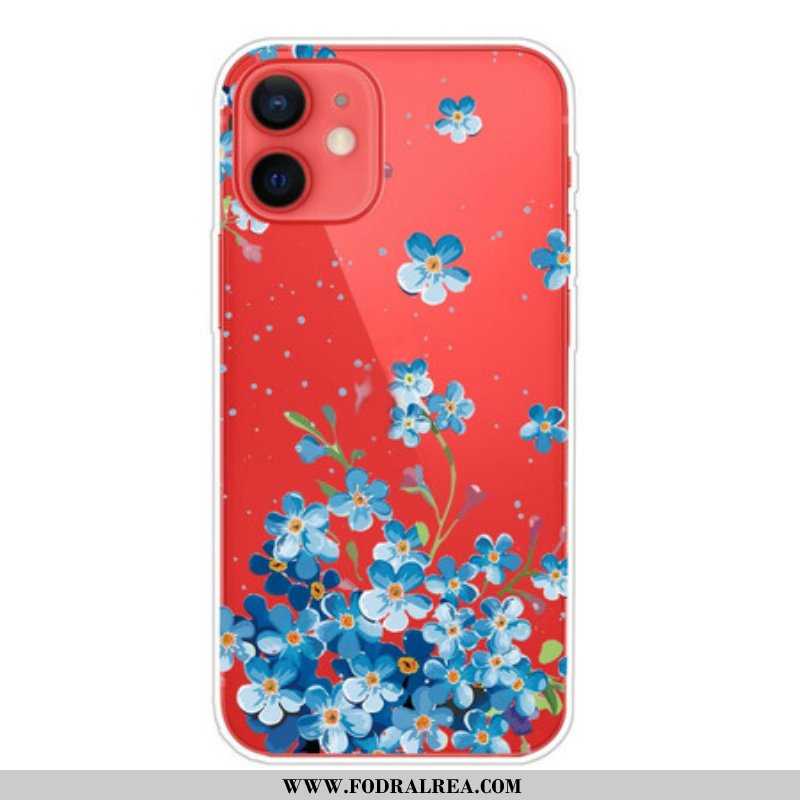 Skal iPhone 13 Mini Bukett Blå Blommor