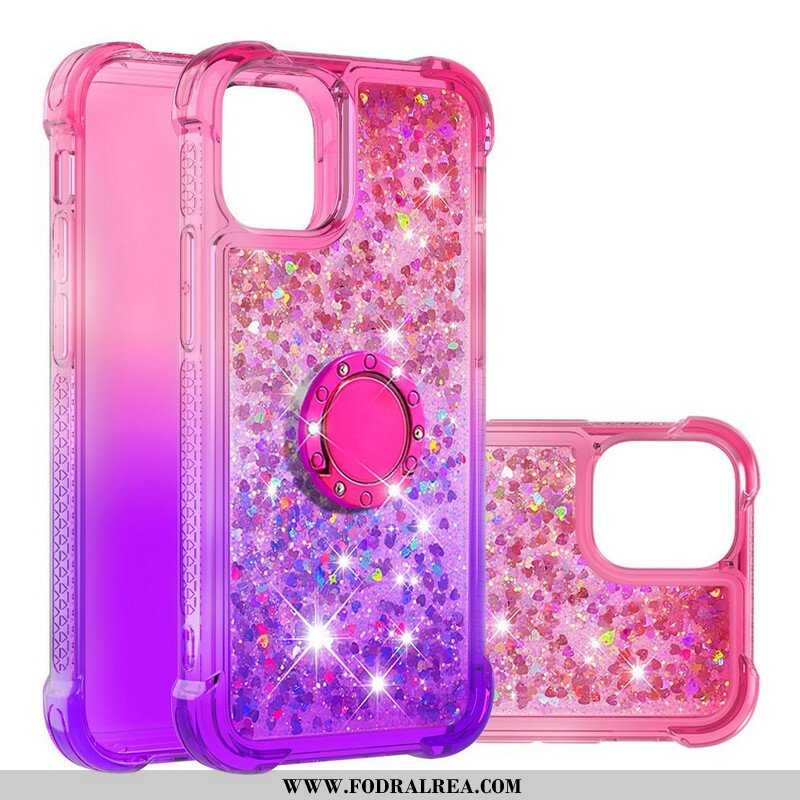 Skal iPhone 13 Mini Glitter Ring-bracket