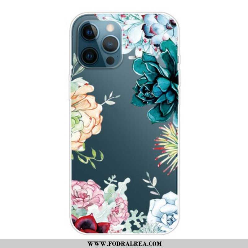 Skal iPhone 13 Pro Akvarell Blommor Topp