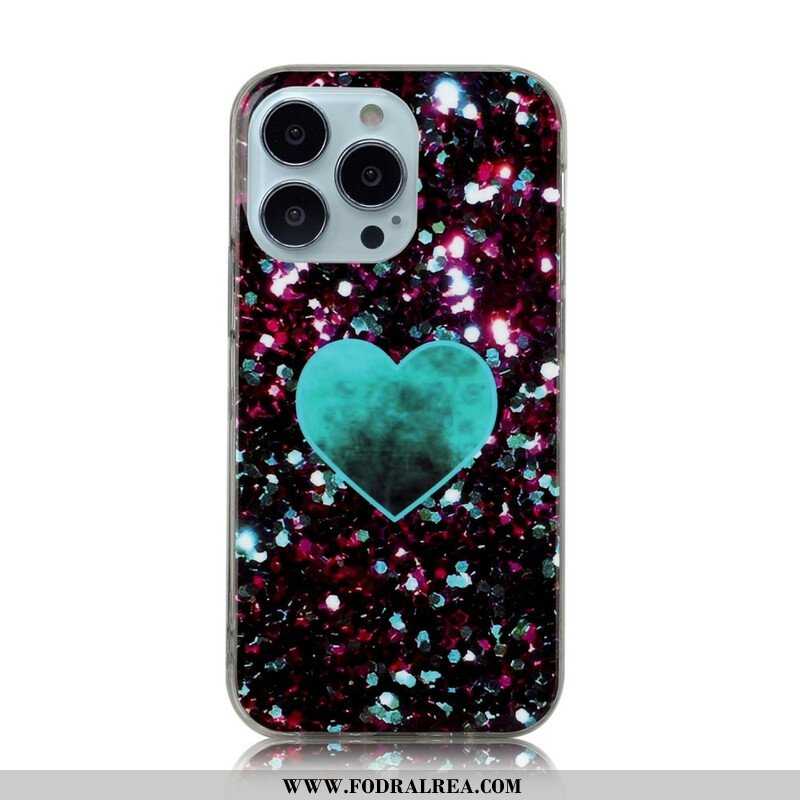 Skal iPhone 13 Pro Glitter Marmor