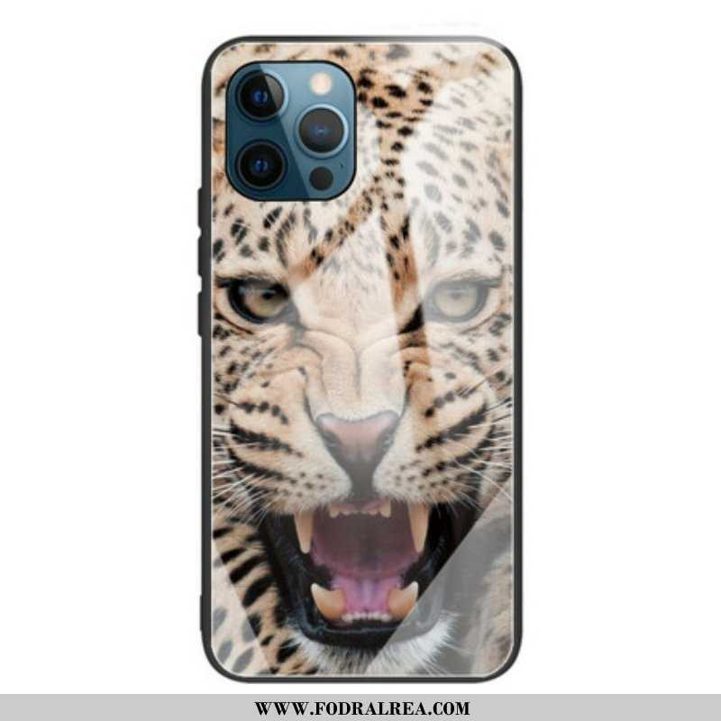 Skal iPhone 13 Pro Leopard Härdat Glas