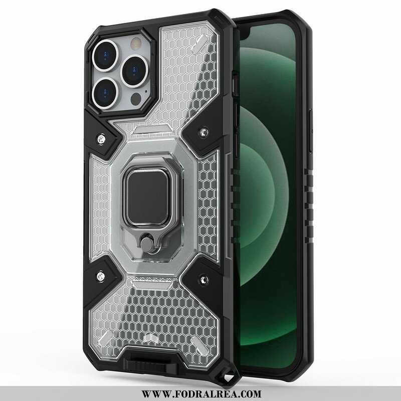 Skal iPhone 13 Pro Max Honeycomb Med Ring