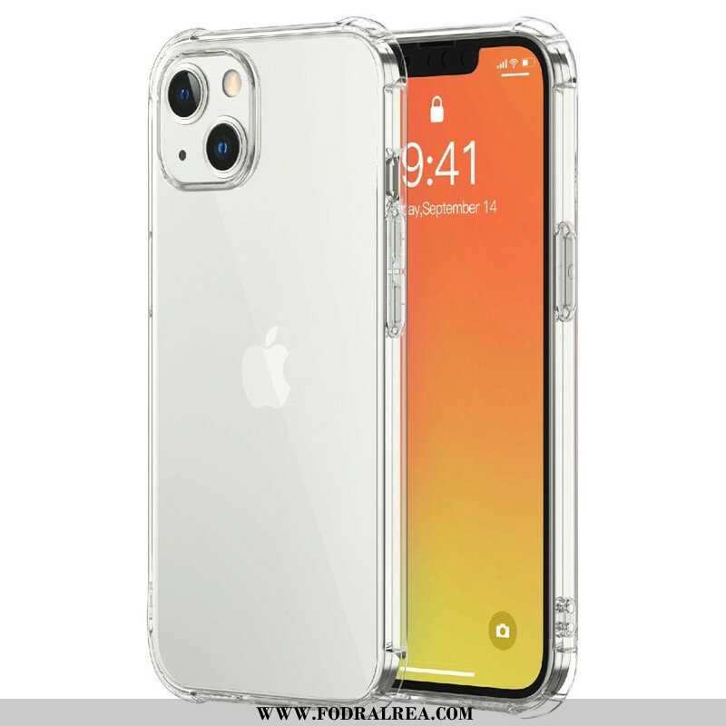 Skal iPhone 13 Pro Max Transparenta Leeu Skyddskuddar