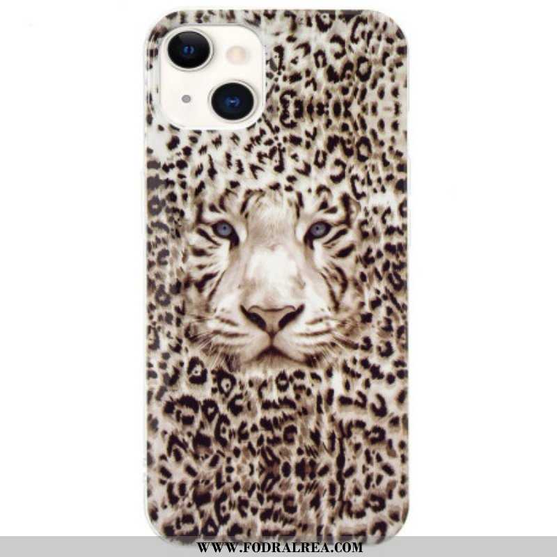 Skal iPhone 15 Plus Fluorescerande Leopard