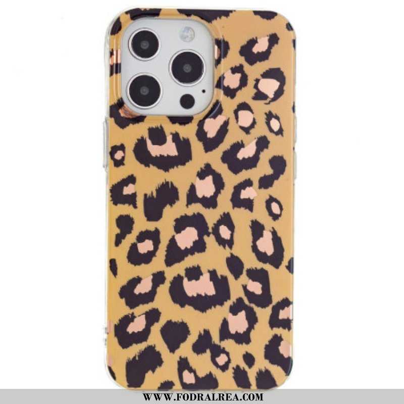 Skal iPhone 15 Pro Leopardmönster