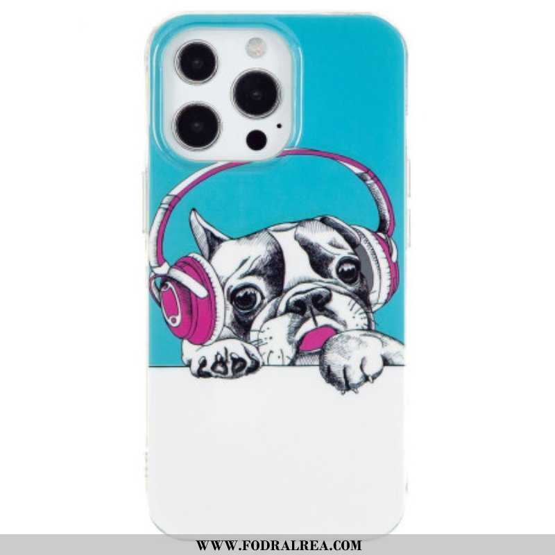 Skal iPhone 15 Pro Max Fluorescerande Hund