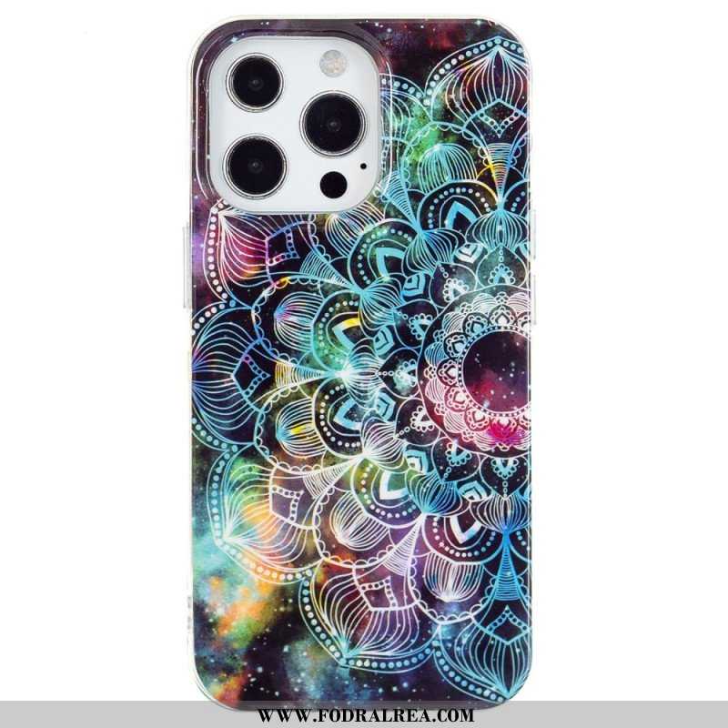 Skal iPhone 15 Pro Max Fluorescerande Mandala