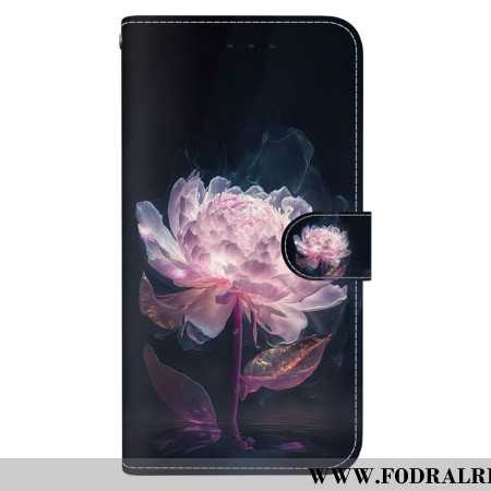 Fodral För Oppo Reno 11f 5g Lila Pion Med Rem