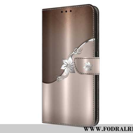 Fodral För Samsung Galaxy A15 Silverblomma