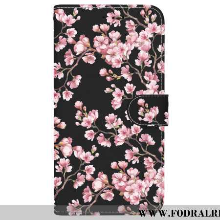 Fodral För Samsung Galaxy S24 Fe Spännda Plommonblommor