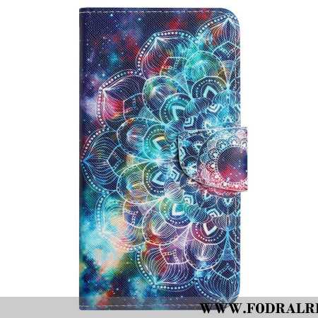 Fodral För Samsung Galaxy S24 Plus 5g Färgglad Mandala Med Rem