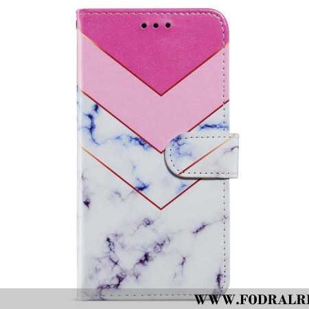 Fodral Oppo A98 5g Rökt Marmor Med Rem