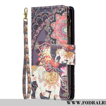 Fodral Samsung Galaxy S24 5g Tribal Elephant Wallet Med Rem