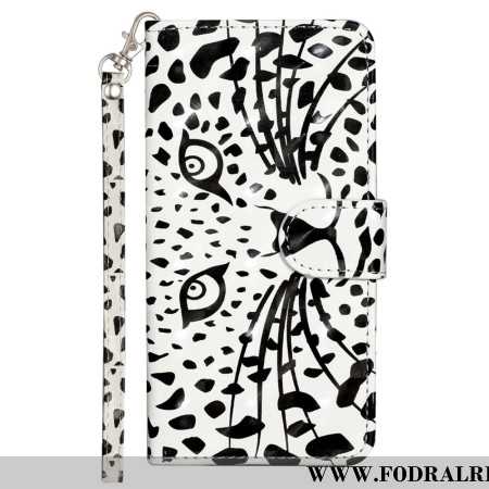 Fodral Samsung Galaxy S24 Fe Leopardhuvud Med Rem