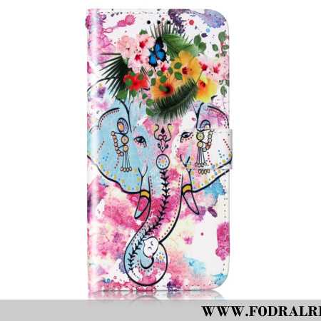 Fodral Samsung Galaxy S24 Plus 5g Blomelefant Med Rem