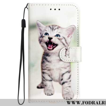 Fodral iPhone 16 Pro Max Liten Katt Med Rem