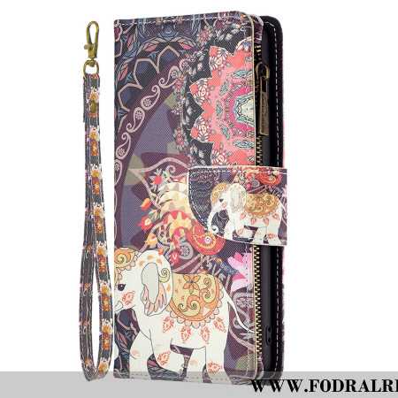 Fodral iPhone 16 Pro Tribal Elephant Wallet