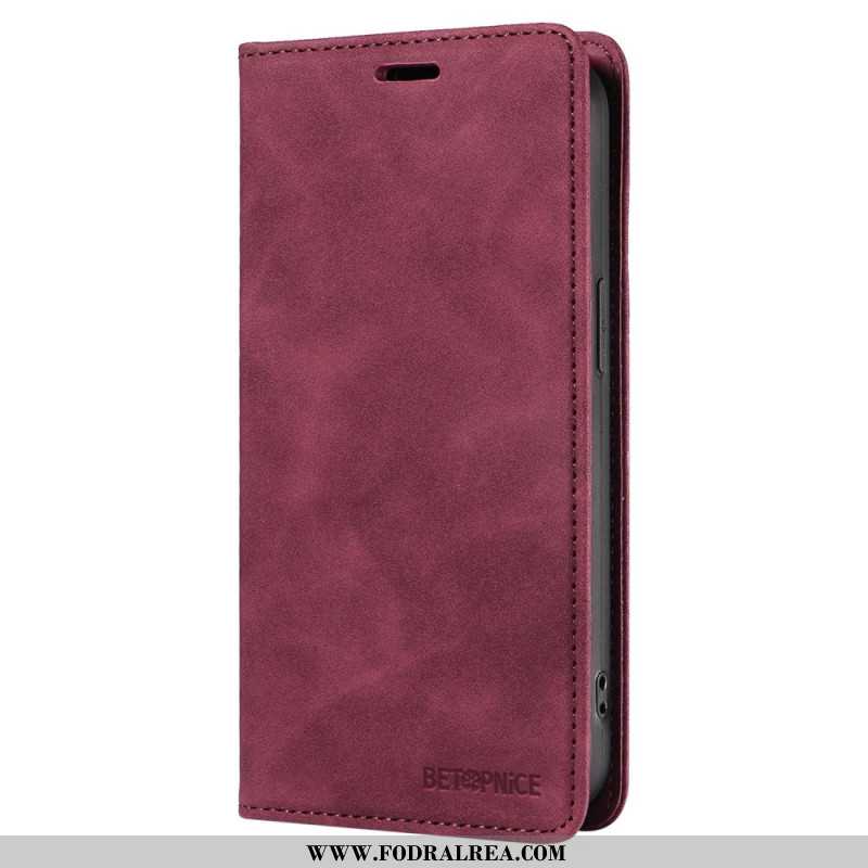 Folio-fodral Oppo Reno 12 5g Betopnice Mockaeffekt Rfid-blockering