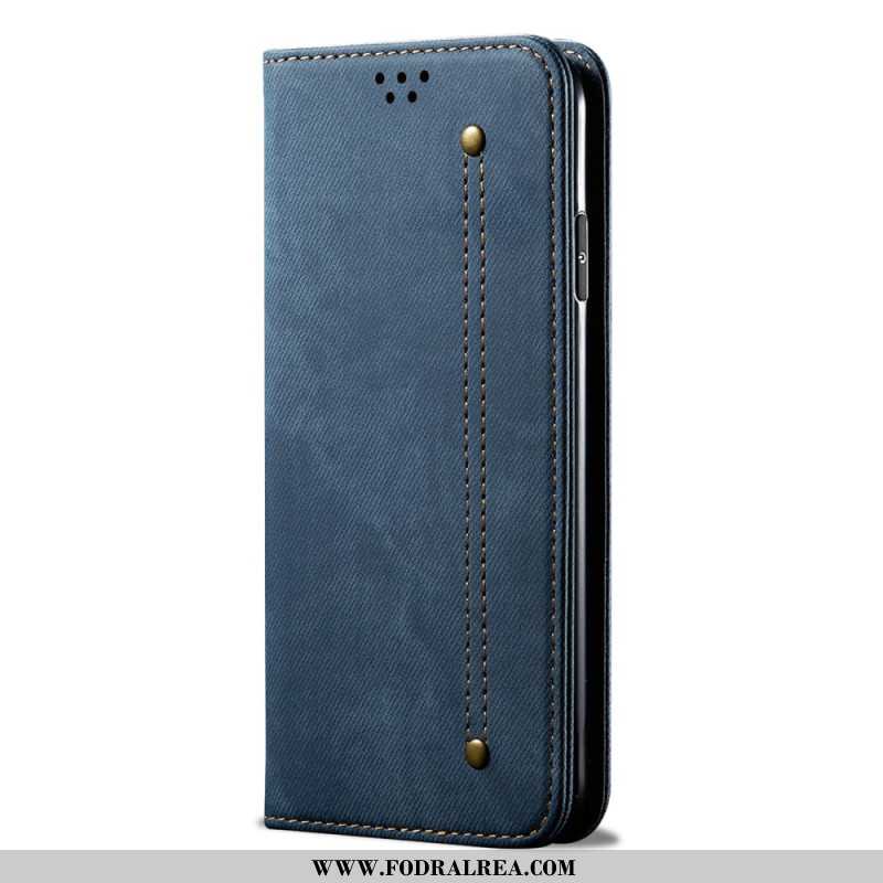 Folio-fodral Samsung Galaxy M55 5g Jeanstyg