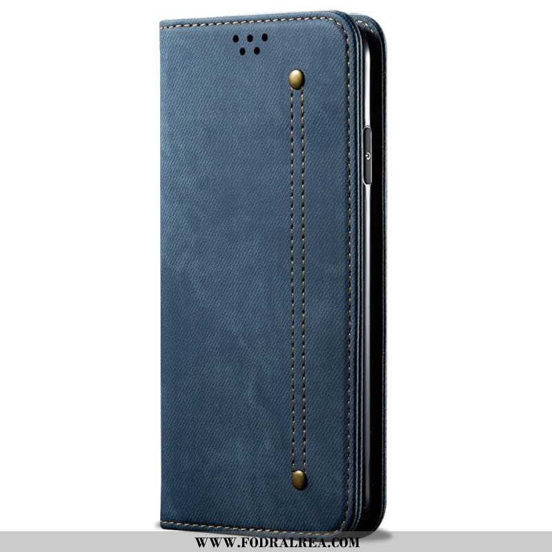 Folio-fodral Samsung Galaxy S24 Fe Jeanstyg