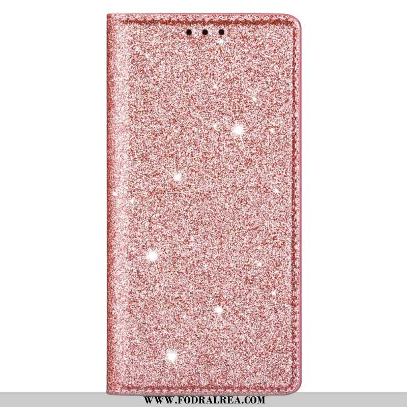 Folio-fodral iPhone 16 Pro Glitter