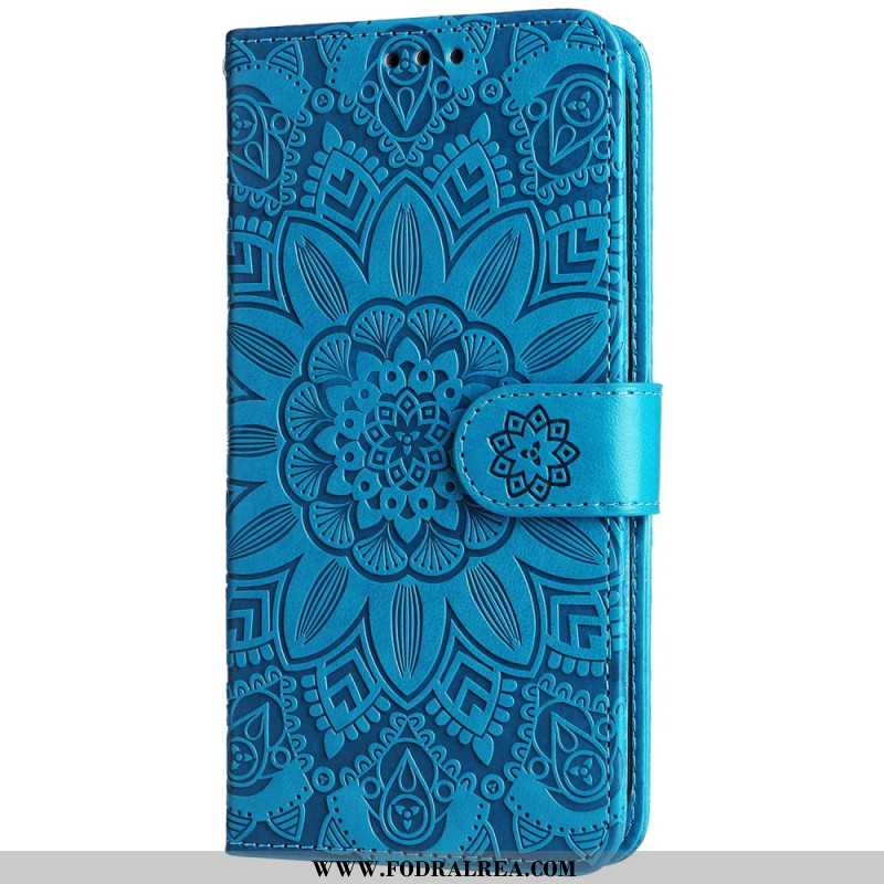 Läderfodral Oneplus 12r Telefonfodral Splendid Mandala Med Rem