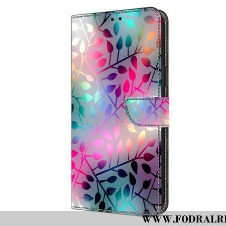 Läderfodral Oppo A98 5g Telefonfodral Lönnlöv