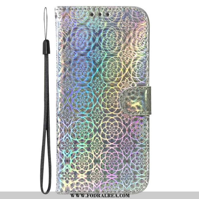 Läderfodral Oppo Reno 11f 5g Telefonfodral Strappy Disco Style