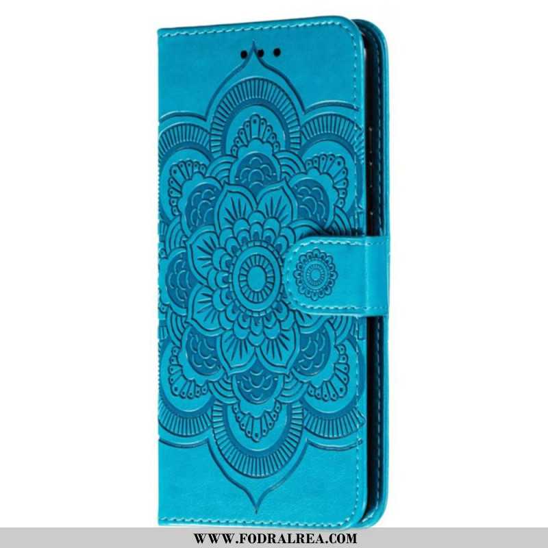 Läderfodral Samsung Galaxy A16 5g Telefonfodral Mandala Remmönster