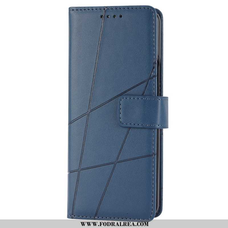 Läderskal Fodral Samsung Galaxy Z Fold 6 Strap Lines