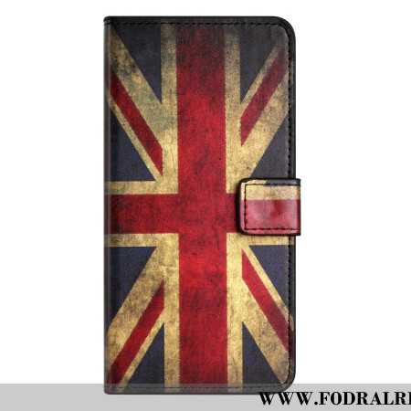 Läderskal Fodral iPhone 16 Pro Max Union Jack Flagga