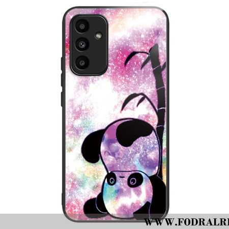 Skal För Samsung Galaxy A15 5g Söt Panda Härdat Glas