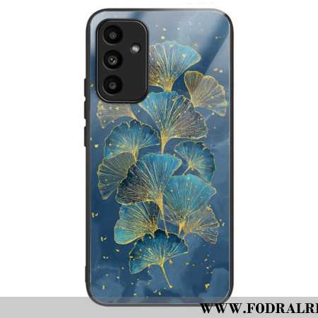 Skal För Samsung Galaxy A15 Ginkgoblad Av Härdat Glas