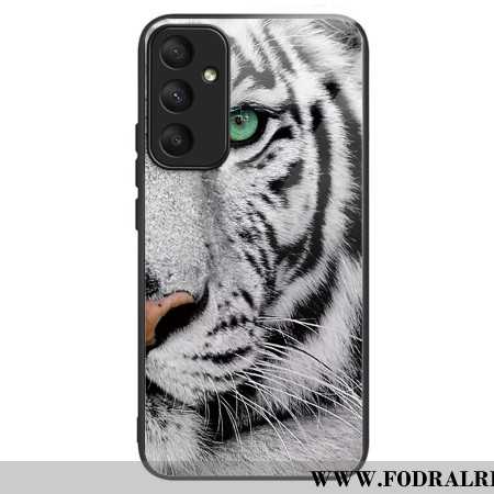 Skal För Samsung Galaxy A55 5g Vit Tiger Härdat Glas