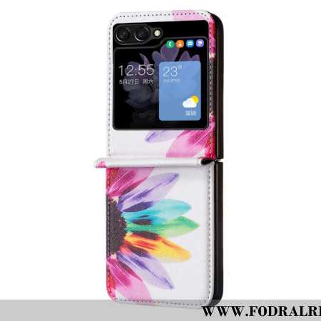 Skal För Samsung Galaxy Z Flip 5 Akvarellblomma