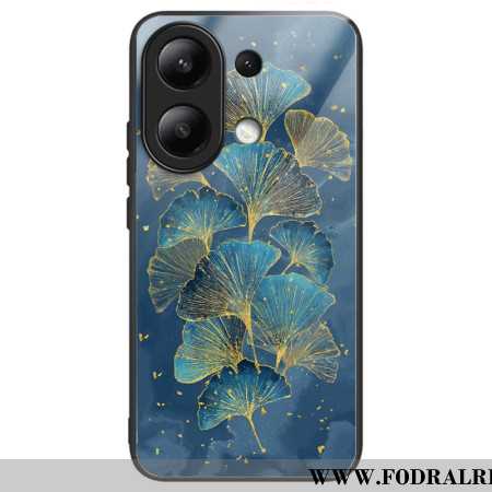 Skal För Xiaomi Redmi Note 13 4g Ginkgoblad Av Härdat Glas