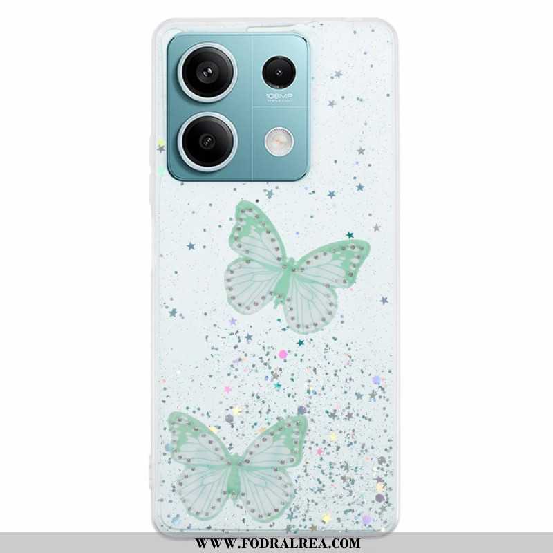 Skal För Xiaomi Redmi Note 13 5g Fjärilar Glitter