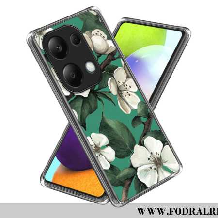 Skal För Xiaomi Redmi Note 13 Pro 4g Vita Blommor