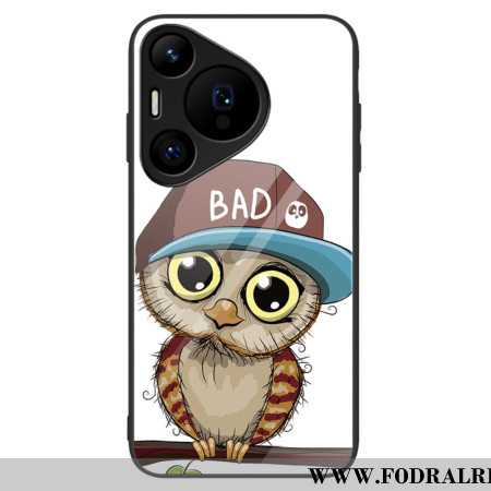 Skal Huawei Pura 70 Pro Telefonfodral Bad Owl Härdat Glas