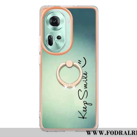 Skal Oppo Reno 11 5g Telefonfodral Håll Smile Ringhållare