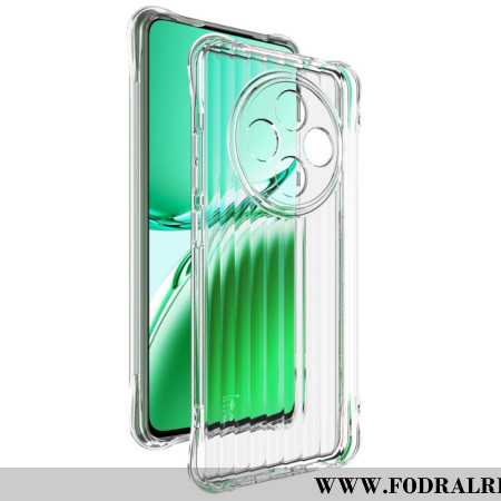 Skal Oppo Reno 12f 5g Transparent Vågig Textur Med Imak Airbag