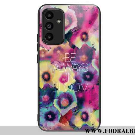 Skal Samsung Galaxy A15 5g Färgglada Blommor I Härdat Glas