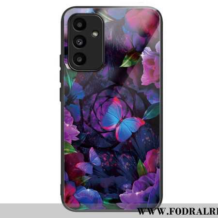 Skal Samsung Galaxy A15 5g Färgglada Fjärilar I Härdat Glas